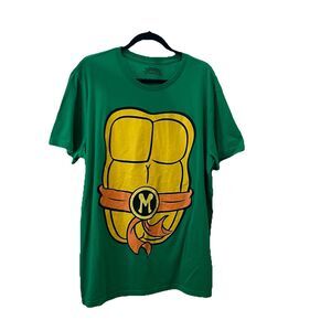 Nickelodeon TMNT Ninja Turtles Costume Michelangelo Graphic Shirt Womens 2XL